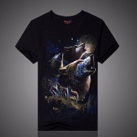 Wolf  T-shirt (black)