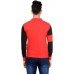 Self Design Men Round Neck Red, Black T-Shirt