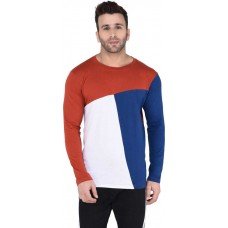 Color Block Men Round Neck Reversible Multicolor T-Shirt