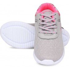 Women SL-124 Grey Pink Running Shoes For Women  (Pink, Grey)