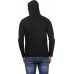 Solid Men Hooded Black, Grey T-Shirt